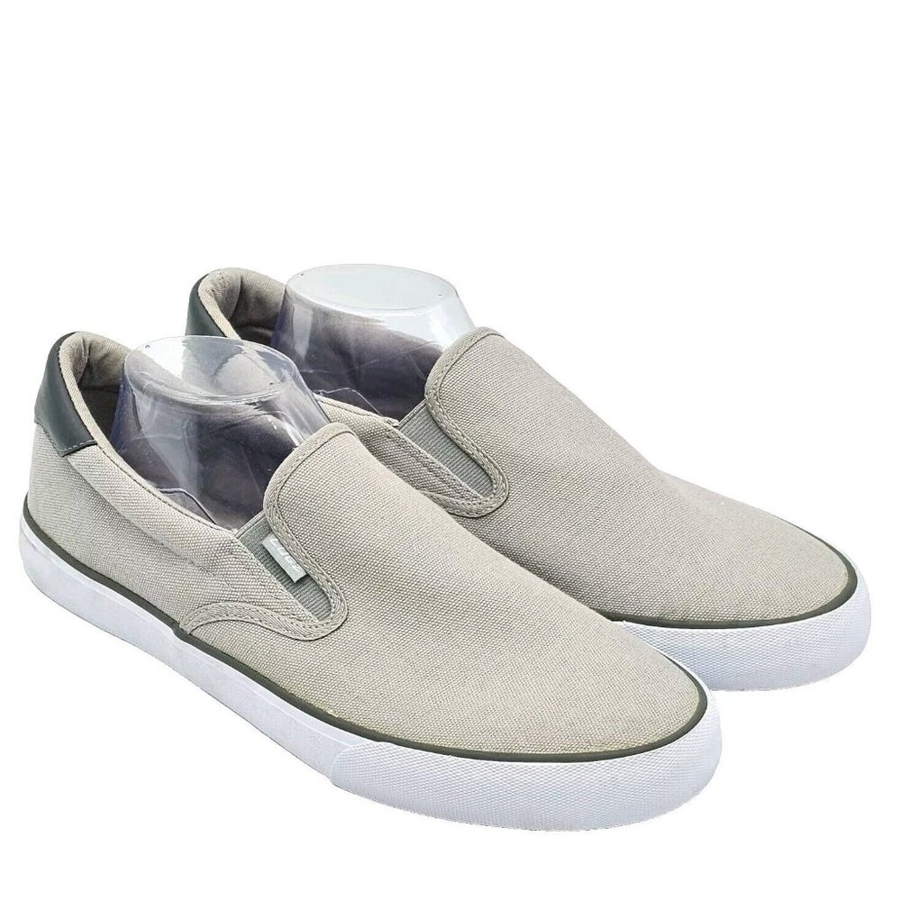 Lugz Mens Clipper Sip On Sneaker Size 11.5 Gray Oxford Skater Grunge Y2K Outdoor